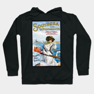 Vintage Travel Poster  - Portsmouth Hoodie